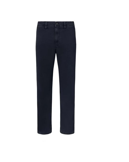 Ecoalf Blue Straight Trousers for men