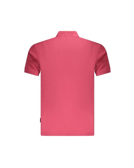 Napapijri Pink Polo Shirts for men
