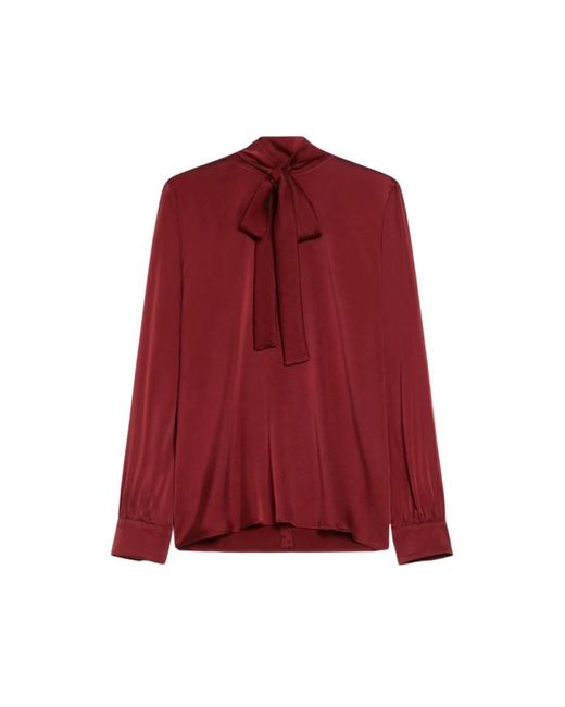 Max Mara Blouses in het Red