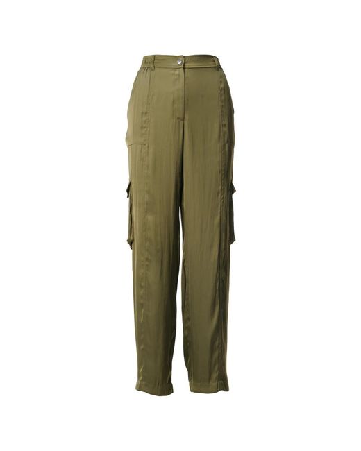 Lala Berlin Green Tapered Trousers