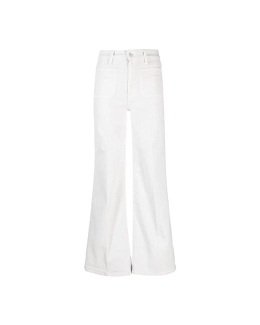 Jeans con tasche di Mother in White