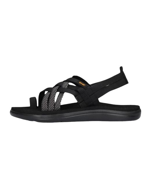 Teva Schoenen ,Zwart ,Strappy Sandalen in het Black