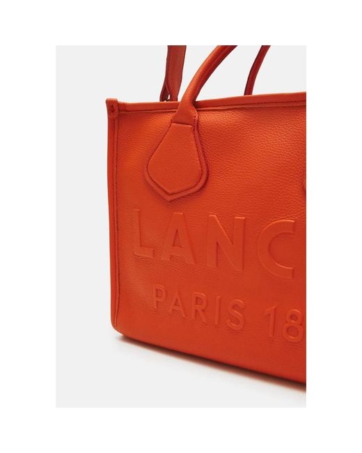 Lancel Red Tote Bags