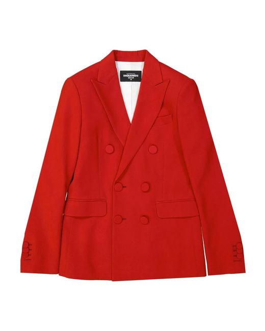 DSquared² Rode Blazer Damesjasje in het Red