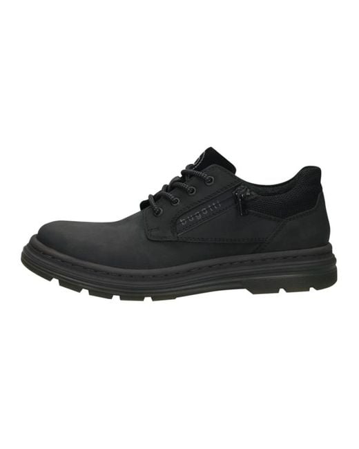Bugatti Black Laced Shoes for men