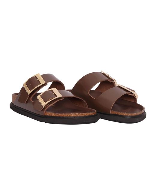 Birkenstock Brown Sliders