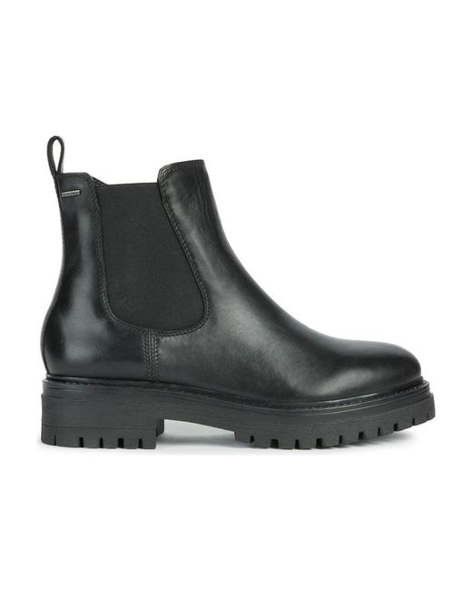 Geox Black Chelsea Boots