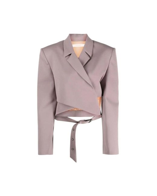 Ssheena Pink Crossover-front kurzer blazer