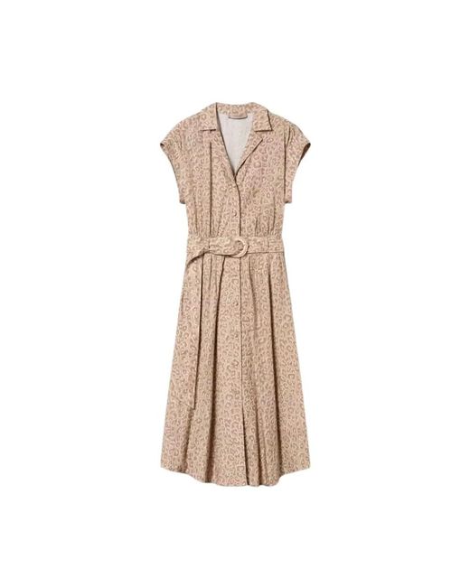 Twinset Natural Shirt Dresses