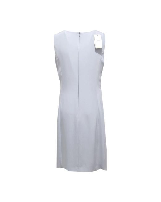 Armani Kleedjes ,Blauw ,Mouwloze Jurk Lichte Collectie Model in het Gray