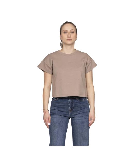 Elisabetta Franchi Gray T-Shirts
