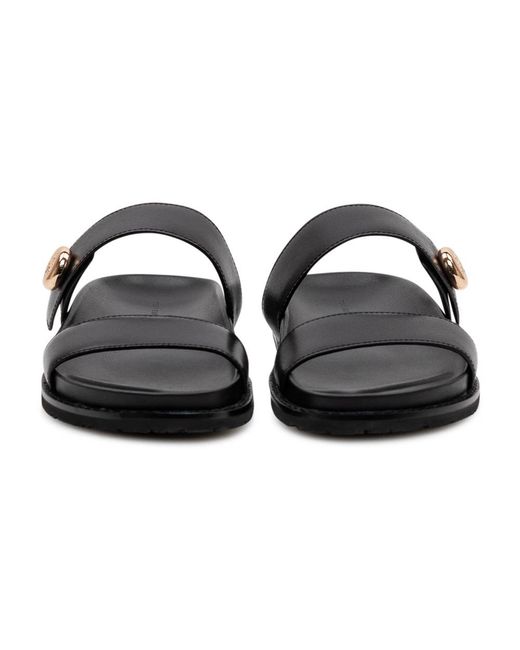 Tory Burch Black Sliders