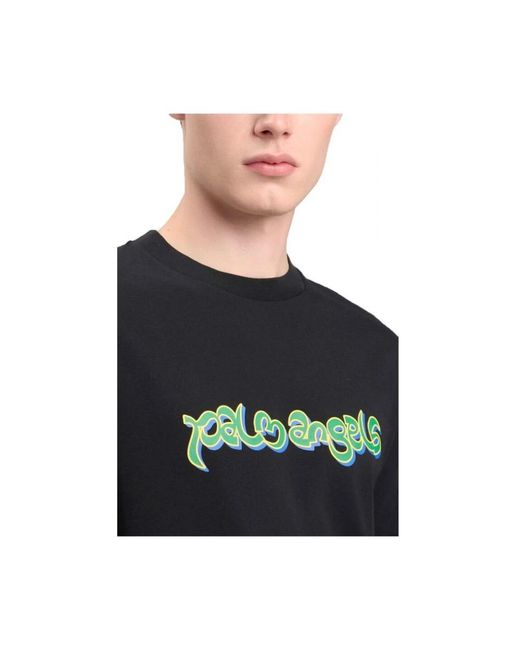 Palm Angels Black T-Shirts for men