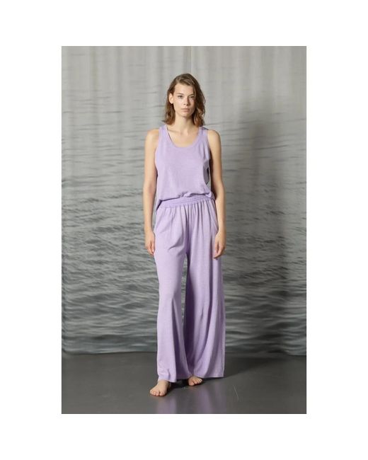 SMINFINITY Summer Palazzo Pants in het Purple