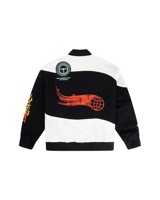 Off The Pitch Black Bomber Jackets for men
