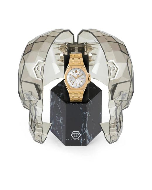 Philipp Plein Metallic Extreme lady crystal gold armbanduhr