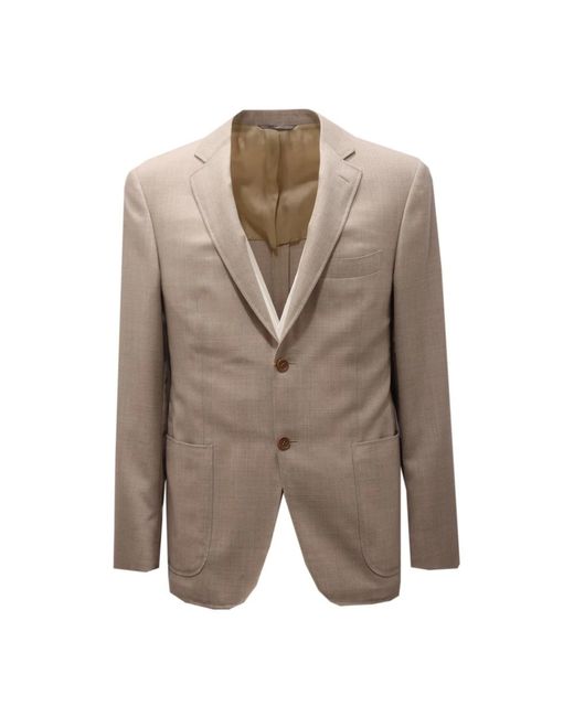 Canali Wolljacke in Brown für Herren