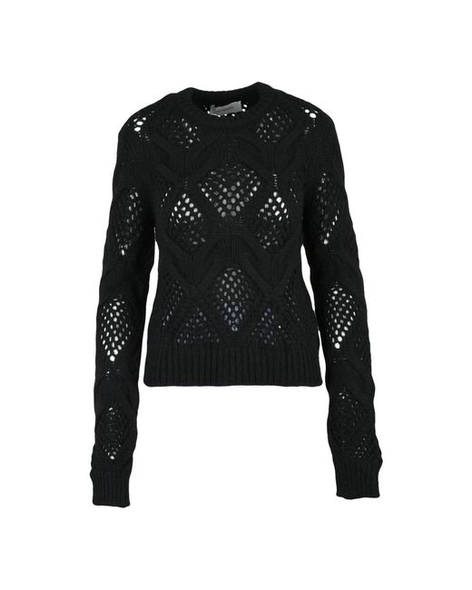 Sportmax Black Round-Neck Knitwear