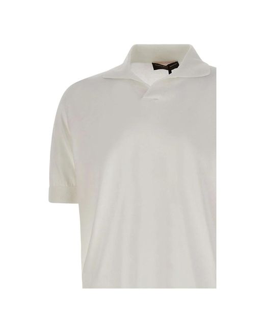FILIPPO DE LAURENTIIS White Polo Shirts for men