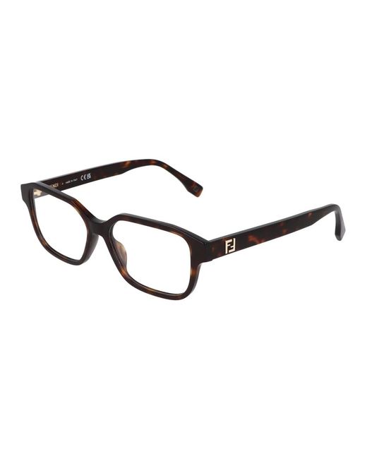 Fendi Ff Squared Optical Frame in het Brown