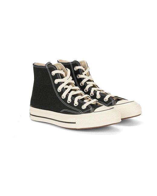 Converse Black Vintage Canvas Schwarze Flache Schuhe