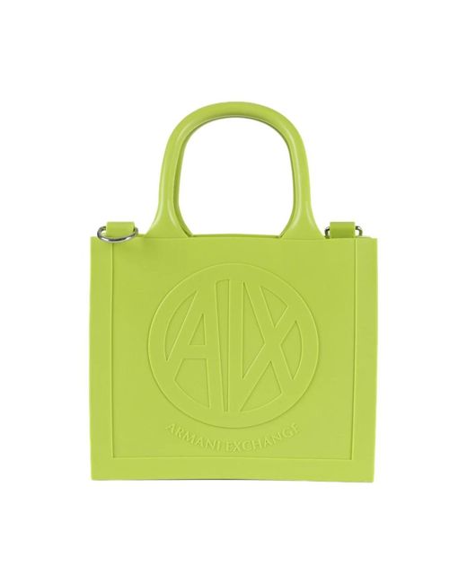 Armani Exchange Green Tote Bags