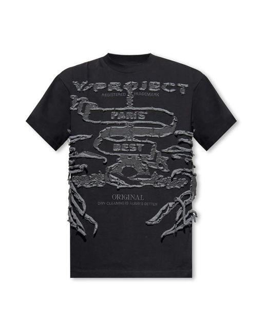 T-Shirts Y. Project de hombre de color Black