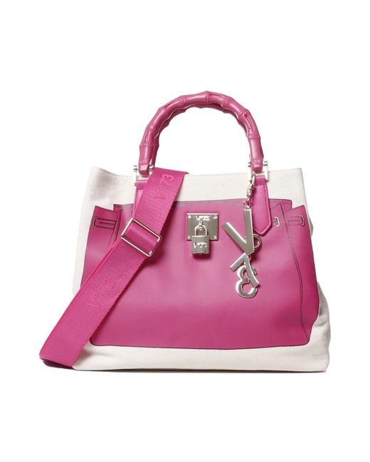 V73 Pink Tote Bags