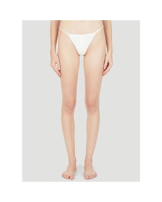 Guess Logo Plaque Thong in het Pink