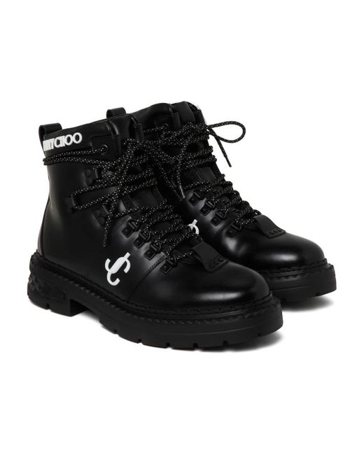 Jimmy Choo Black Lace-Up Boots for men