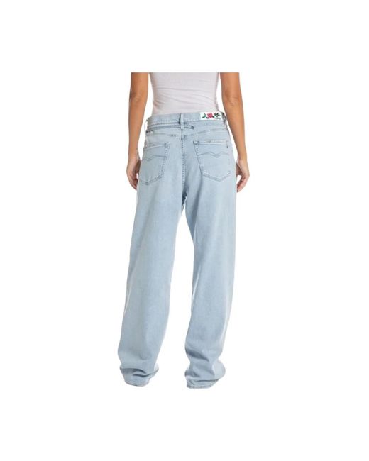 Replay Blue Loose-Fit Jeans