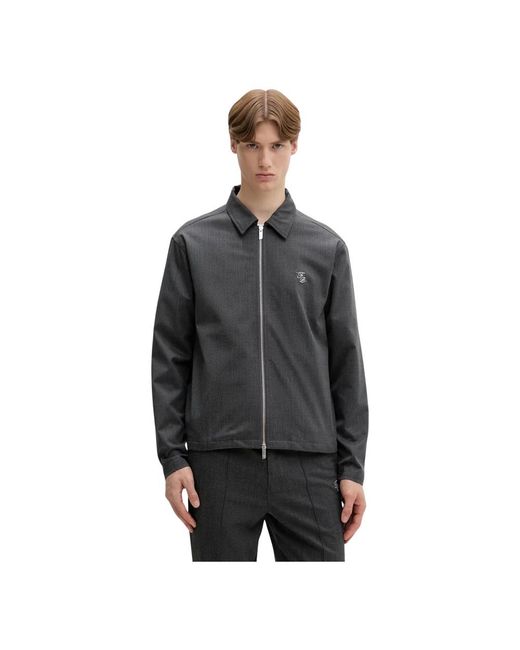 Filling Pieces Twill Wol Jas in het Black voor heren