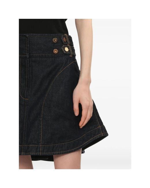 Zimmermann Black Denim Skirts