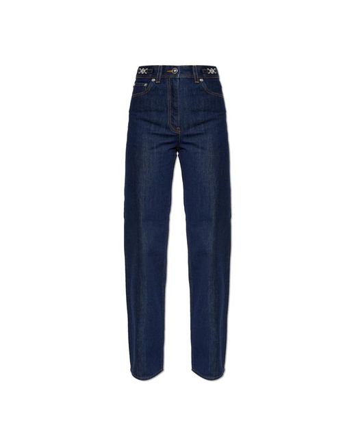 Versace Jeans ,Blauw ,Katoen Straight-Leg Jeans in het Blue
