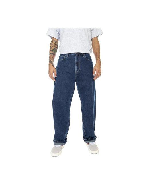 Carhartt Blue Loose Fit Jeans for men