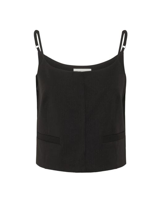 Sleeveless Tops My Essential Wardrobe de color Black