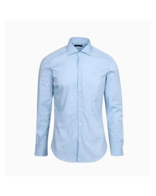 Fay Blue Formal Shirts for men