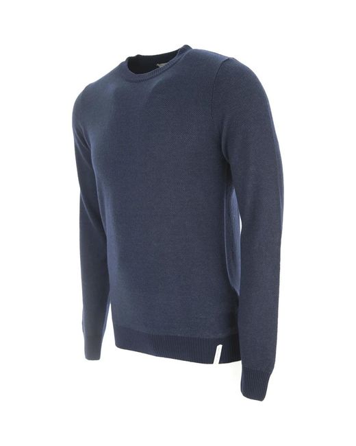 Brooksfield Blue Round-Neck Knitwear for men