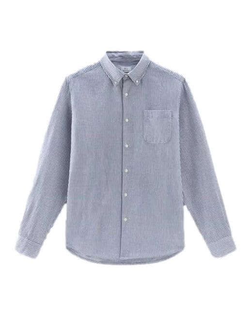 Woolrich Blue Casual Shirts for men
