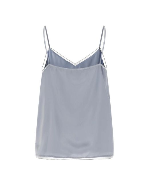 Fabiana Filippi Gray Sleeveless Tops