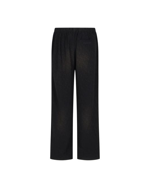 Acne Black Straight Trousers for men