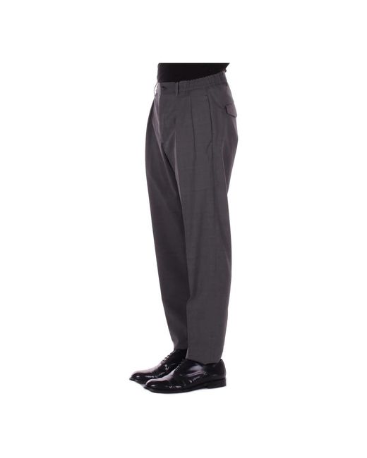 Tagliatore Gray Straight Trousers for men