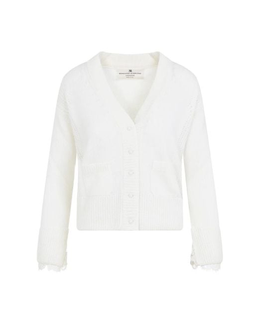 Ermanno Scervino White Cardigans