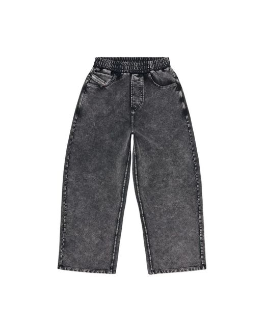 DIESEL Gray Wide Jeans
