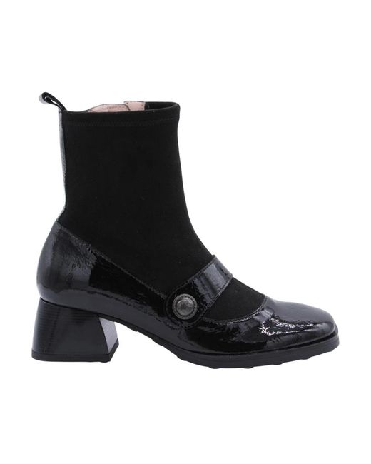 Hispanitas Black Heeled Boots