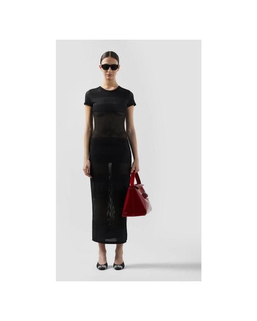 Midi Dresses Gcds de color Black