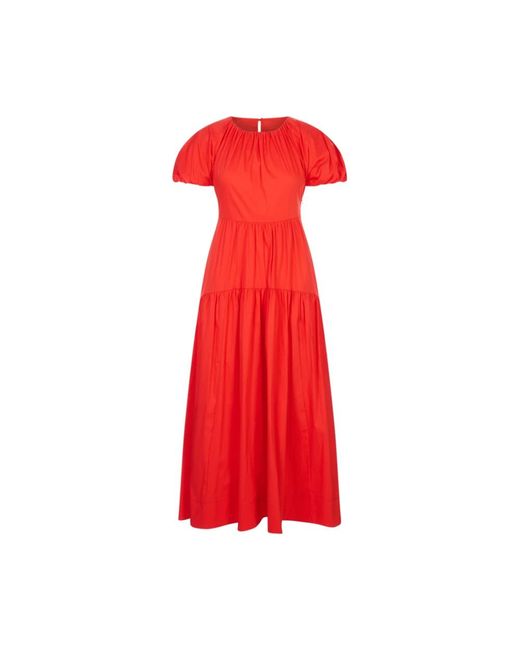 MEIMEIJ Kleedjes ,Rood ,Maxi Jurk in het Red