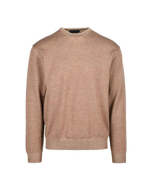 Round-Neck Knitwear Daniele Fiesoli de hombre de color Brown