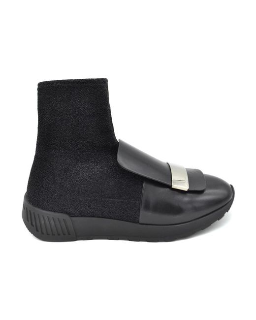 Sergio Rossi Black Ankle Boots