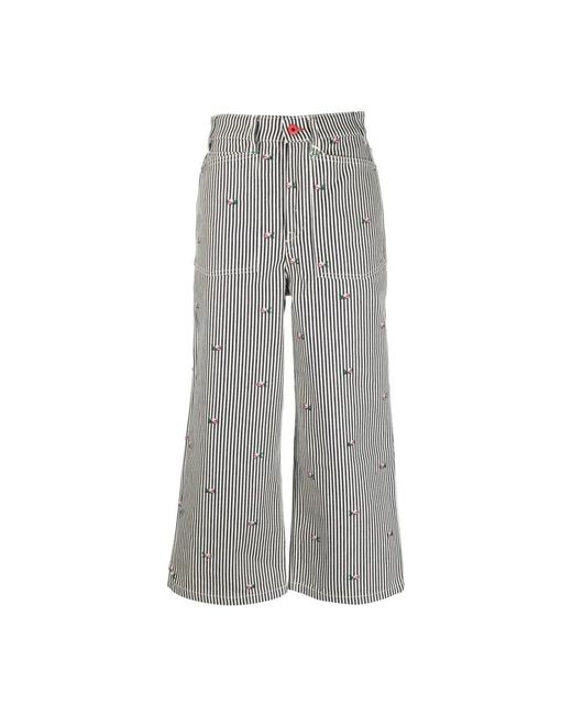 KENZO Gray Cropped Trousers